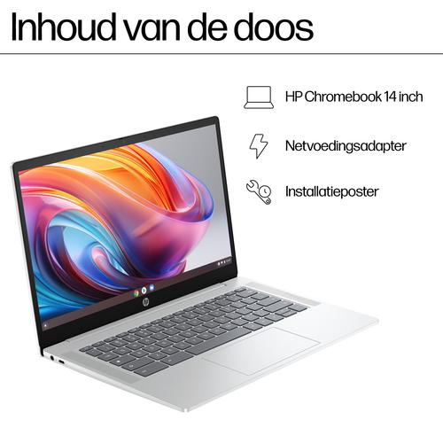 HP Chromebook 14a-nf0050nd Intel® N N100 35,6 cm (14") Full HD 4 GB LPDDR5-SDRAM 128 GB Flash Wi-Fi 6E (802.11ax) ChromeOS Zilver - Image 8