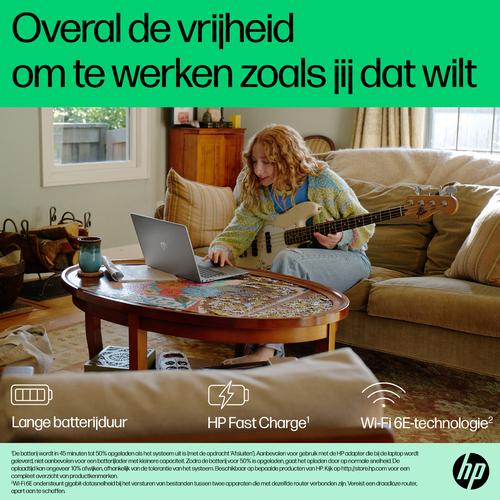 HP Chromebook 15a-nb0100nd Intel® N N100 39,6 cm (15.6") Full HD 4 GB LPDDR5-SDRAM 128 GB UFS Wi-Fi 6 (802.11ax) ChromeOS Zilver - Image 8