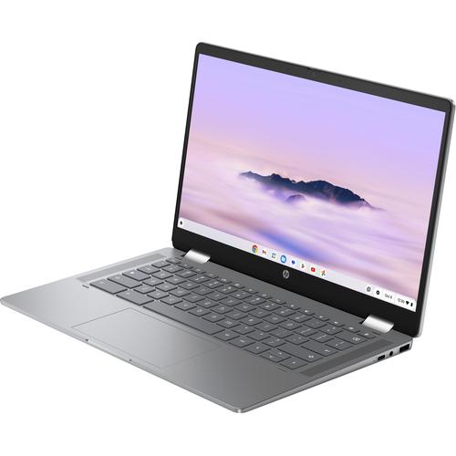 HP Chromebook x360 14b-cd0075nd Intel® Core™ i3 i3-N305 35,6 cm (14") Touchscreen Full HD 8 GB LPDDR5-SDRAM 256 GB Flash Wi-Fi 6 (802.11ax) ChromeOS Zilver - Image 3