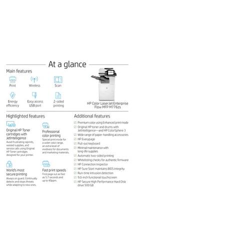 HP Color LaserJet Enterprise Flow MFP M776zs - Image 4