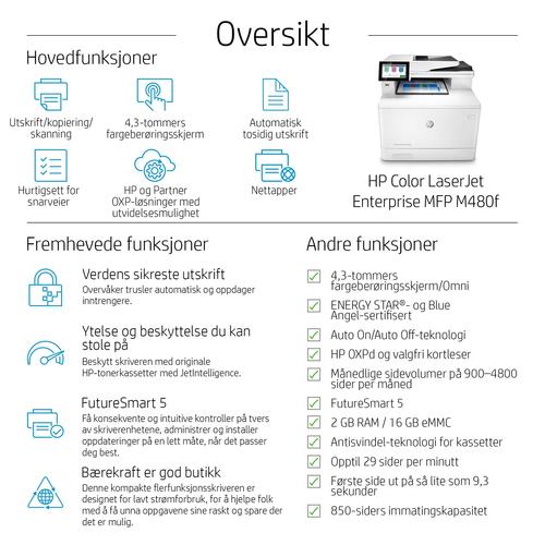 HP Color LaserJet Enterprise MFP M480f - Image 5