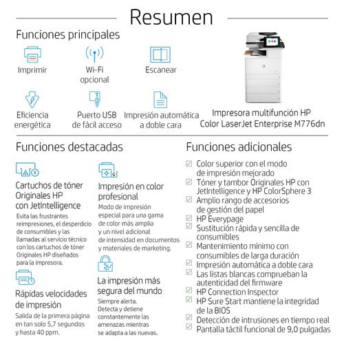 HP Color LaserJet Enterprise MFP M776dn - Image 10