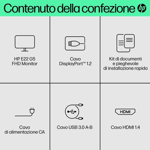 HP E-Series E22 G5 FHD-monitor - Image 4