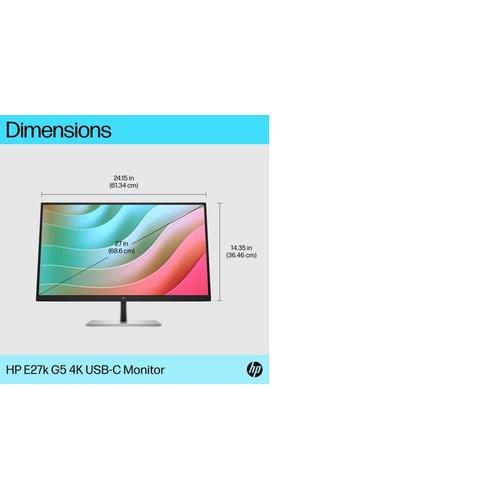 HP E-Series E27k G5 4K USB C-monitor - Image 10