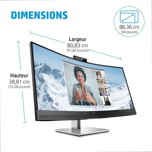 HP E34m G4 WQHD Curved USB-C conferentiemonitor - Image 3