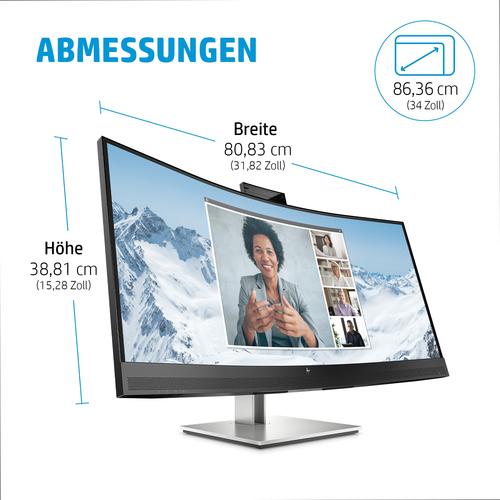 HP E34m G4 WQHD Curved USB-C conferentiemonitor - Image 9
