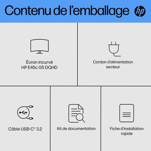 HP E45c G5 DQHD Curved Monitor - Image 3