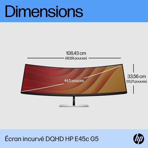 HP E45c G5 DQHD Curved Monitor - Image 4