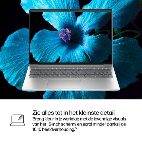 HP EliteBook 6 EB6G1i16 U7 255H 16 64GB/1T PC NL Intel Core Ultra 7 Laptop 40,6 cm (16") WUXGA DDR5-SDRAM 1 TB SSD Wi-Fi 7 (802.11be) Windows 11 Pro AI PC Zilver - Image 10