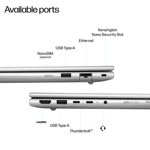 HP EliteBook 6 G1i 14 AI Intel Core Ultra 5 225U Laptop 35,6 cm (14") WUXGA 16 GB DDR5-SDRAM 512 GB SSD Wi-Fi 6E (802.11ax) Windows 11 Pro AI PC Zilver - Image 3