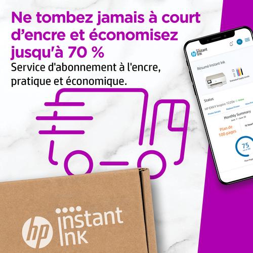 HP ENVY Inspire 7220e Draadloos All-in-One Kleur Printer, Instant Ink; Kopieerapparaat, scanner - Image 7