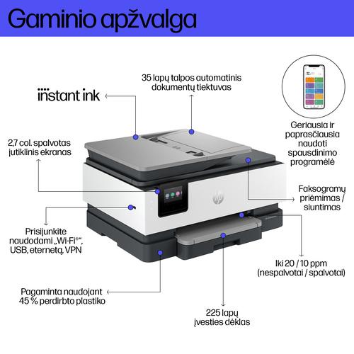 HP OfficeJet Pro 8124e Draadloos All-in-One Kleur Printer, Instant Ink; Dubbelzijdig printen - Image 6