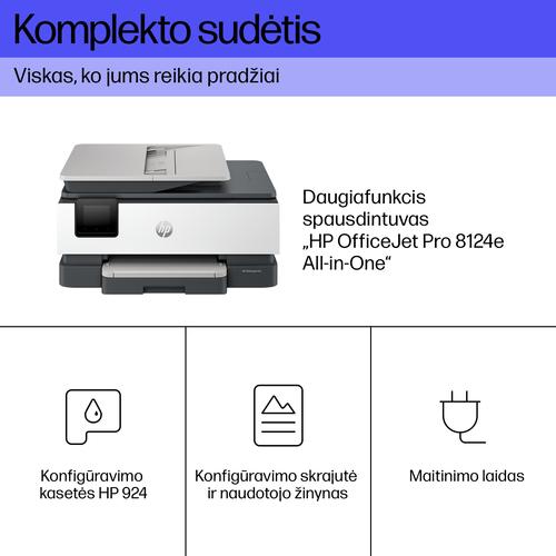 HP OfficeJet Pro 8124e Draadloos All-in-One Kleur Printer, Instant Ink; Dubbelzijdig printen - Image 7