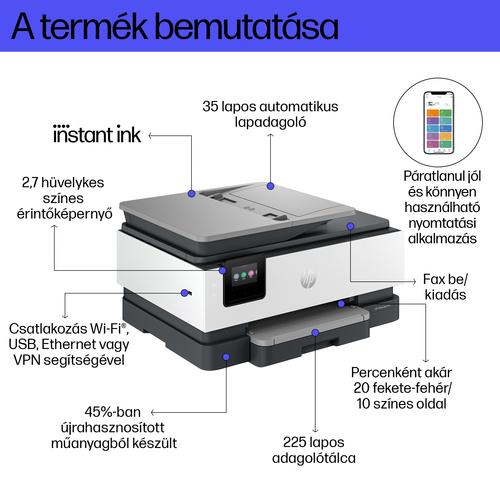 HP OfficeJet Pro 8132e Draadloos All-in-One Kleur Printer, Instant Ink; Dubbelzijdig printen - Image 7