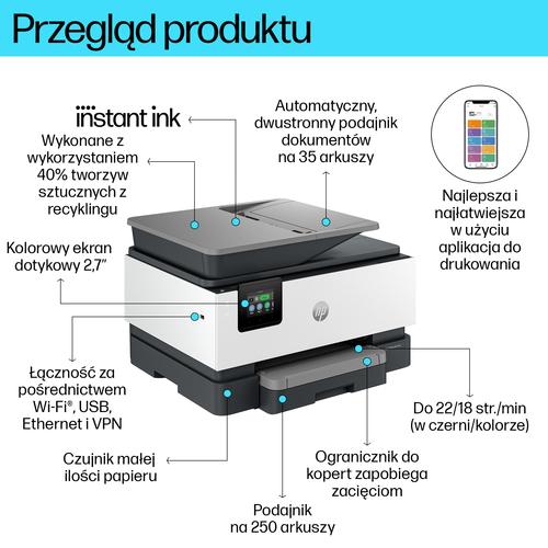 HP OfficeJet Pro 9120e Draadloos All-in-One Kleur Printer, Instant Ink; Dubbelzijdig printen - Image 10