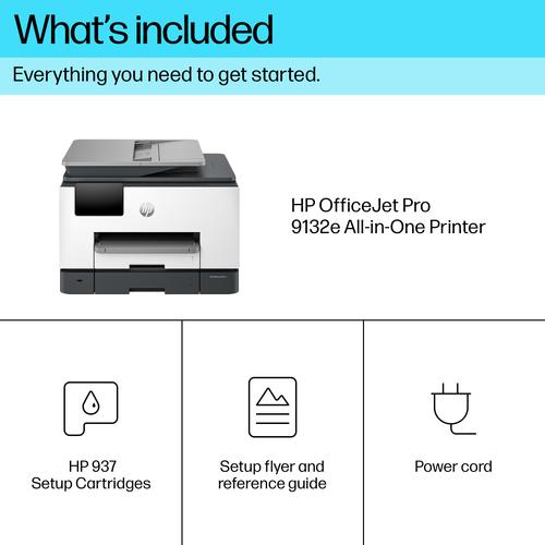 HP OfficeJet Pro 9132e Draadloos All-in-One Kleur Printer, Instant Ink; Dubbelzijdig printen - Image 2