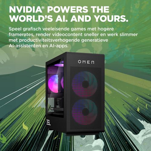 HP OMEN 35L Gaming Desktop GT16-0226nd PC Intel Core Ultra 7 265F 32 GB DDR5-SDRAM 1 TB SSD NVIDIA GeForce RTX 5070 Ti Windows 11 Home Tower AI PC Zwart - Image 9