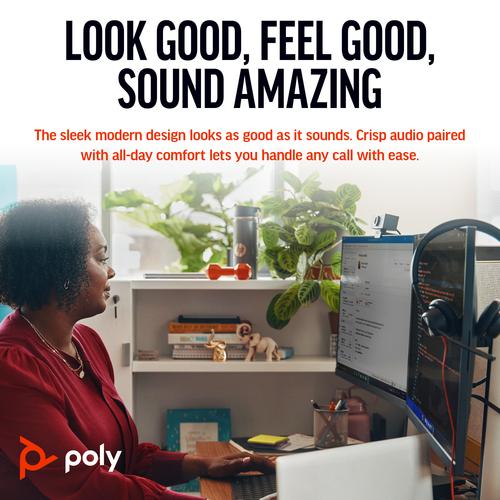 HP Poly Blackwire 3320 Stereo USB-C Headset + USB-C/A adapter - Image 3