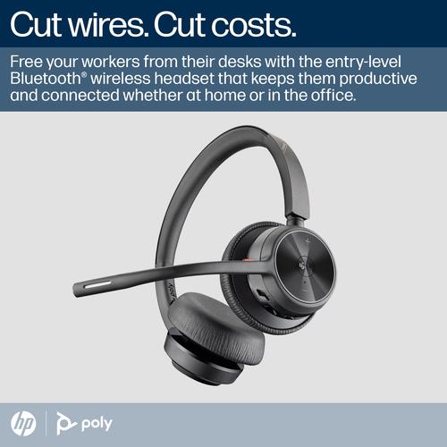 HP Poly Voyager 4320-M Microsoft Teams Certified Headset + BT700 dongle + oplaadstatief - Image 2