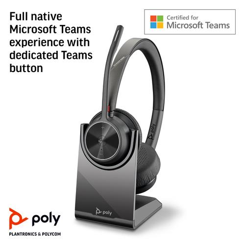 HP Poly Voyager 4320-M Microsoft Teams Certified Headset + BT700 dongle + oplaadstatief - Image 7