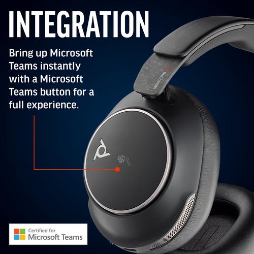 HP Poly Voyager Surround 80 UC USB-C Headset + USB-C/A-adapter - Image 4