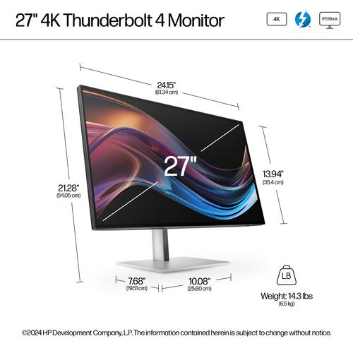 HP Serie 7 Pro 27 inch 4K Thunderbolt 4 monitor - 727pk - Image 5