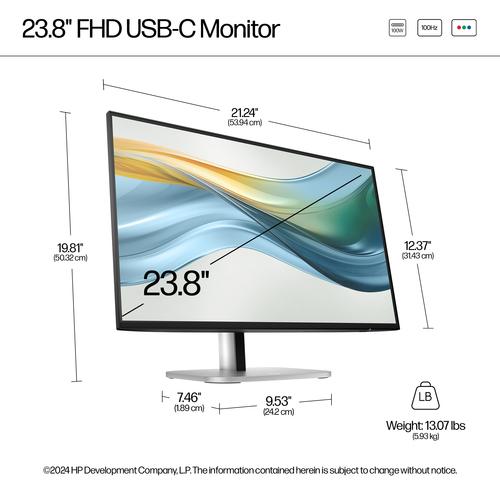 HP Series 5 Pro Serie 5 Pro 23,8 inch FHD USB-C-monitor - 524pu - Image 3