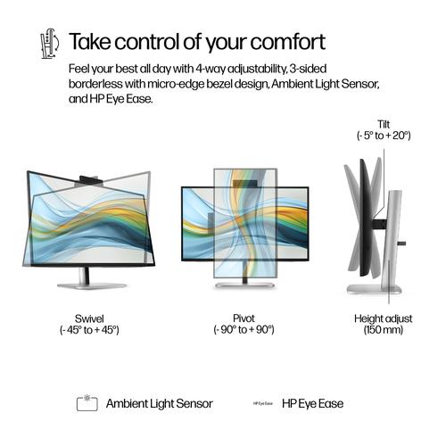 HP Series 5 Pro Serie 5 Pro 27 inch QHD USB-C Conferencing Monitor - 527pm - Image 5