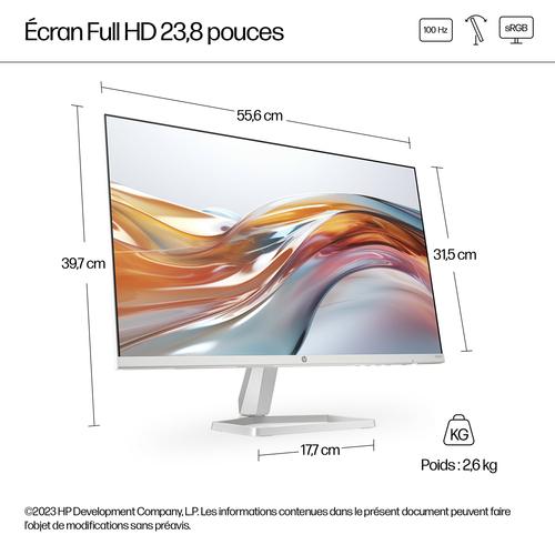 HP Series 5 Serie 5 23,8 inch FHD-monitor wit - 524sw - Image 3