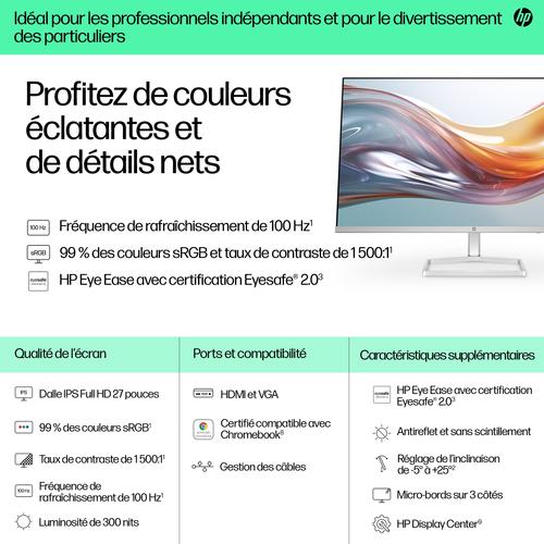 HP Series 5 Serie 5 27 inch FHD-monitor wit - 527sw - Image 7