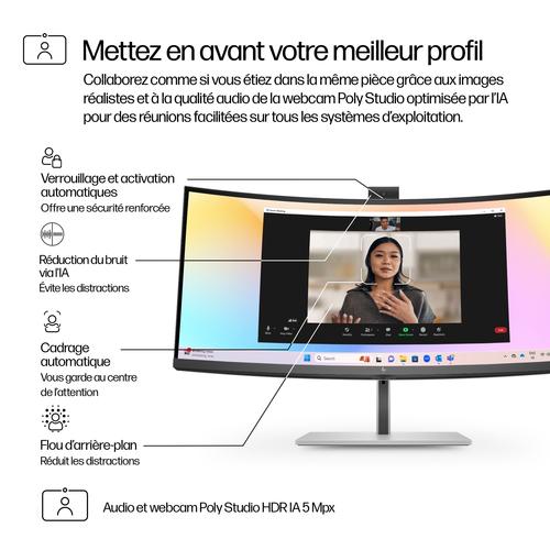 HP Series 7 Pro Serie 7 Pro 34 inch WQHD Conferencing Monitor - 734pm - Image 7