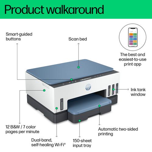 HP Smart Tank 670 Draadloos All-in-One Kleur Printer, Kopieerapparaat, scanner - Image 6