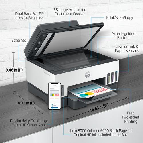 HP Smart Tank Tank 7307 Draadloos Kleur Printer - Image 2