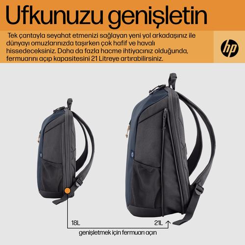 HP Travel 15,6 Laptop Backpack, 18 liter, Iron Grey - Image 8