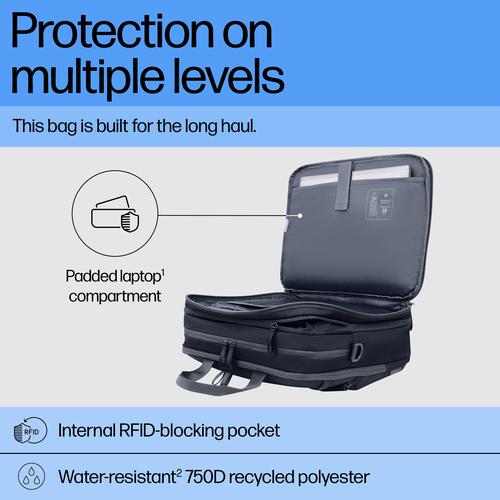 HP Travel Plus 15 liter 14 laptoptas - Image 3