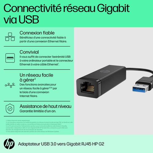 HP USB 3.0-naar-Gigabit RJ45-adapter G2 - Image 5