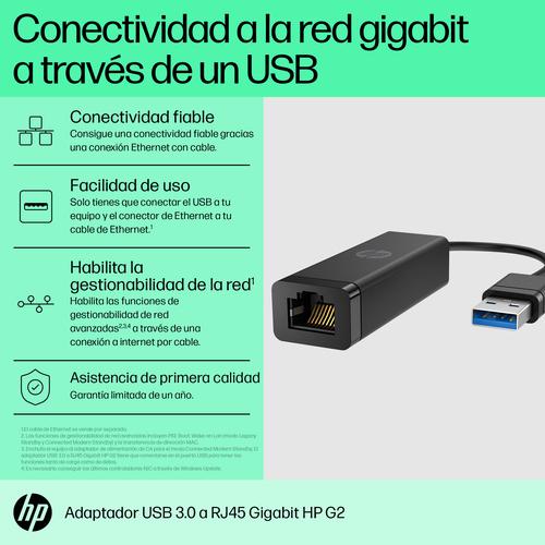 HP USB 3.0-naar-Gigabit RJ45-adapter G2 - Image 9