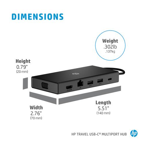 HP USB-C-reishub met meerdere poorten - Image 8
