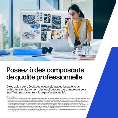 HP ZBook 8 G1i 16 Intel Core Ultra 5 225H Mobiel werkstation 40,6 cm (16") WUXGA 24 GB DDR5-SDRAM 512 GB SSD NVIDIA RTX 500 Ada Wi-Fi 7 (802.11be) Windows 11 Pro AI Workstation, AI PC Zilver - Image 3