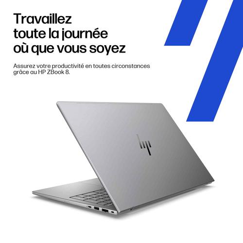 HP ZBook 8 G1i 16 Intel Core Ultra 9 285H Mobiel werkstation 40,6 cm (16") WUXGA 8 GB DDR5-SDRAM 1 TB SSD NVIDIA RTX 500 Ada Wi-Fi 7 (802.11be) Windows 11 Pro AI Workstation, AI PC Zilver - Image 5