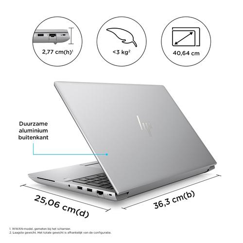 HP ZBook Fury 16 G10 Intel® Core™ i9 i9-13950HX Mobiel werkstation 40,6 cm (16") WQUXGA 32 GB DDR5-SDRAM 1 TB SSD NVIDIA RTX 4000 Ada Wi-Fi 6E (802.11ax) Windows 11 Pro Grijs - Image 5