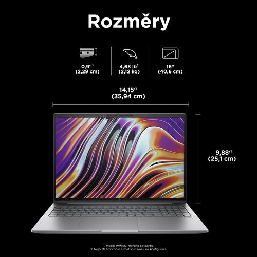 HP ZBook Power G11 A AMD Ryzen™ 7 8845HS Mobiel werkstation 40,6 cm (16") WUXGA 32 GB DDR5-SDRAM 1 TB SSD NVIDIA RTX 2000 Ada Wi-Fi 6E (802.11ax) Windows 11 Pro AI PC Grijs - Image 2