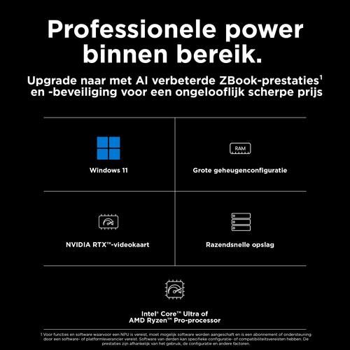 HP ZBook Power G11 A AMD Ryzen™ 9 8945HS Mobiel werkstation 40,6 cm (16") WQXGA 64 GB DDR5-SDRAM 1 TB SSD NVIDIA RTX 2000 Ada Wi-Fi 6E (802.11ax) Windows 11 Pro AI Workstation, AI PC Grijs - Image 10