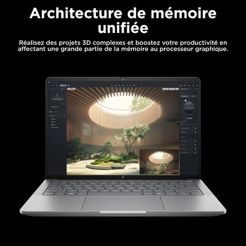 HP ZBook Ultra 14 G1a Copilot+ PC AMD Ryzen AI Max+ PRO 395 Mobiel werkstation 35,6 cm (14") WUXGA 64 GB LPDDR5x-SDRAM 1 TB SSD Wi-Fi 7 (802.11be) Windows 11 Pro AI Workstation, AI PC Zilver - Image 8