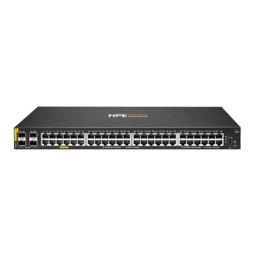 HPE Aruba Networking CX 6000 48G Class4 PoE 4SFP 370W Switch Managed L3 Gigabit Ethernet (10/100/1000) Power over Ethernet (PoE) 1U - Image 1