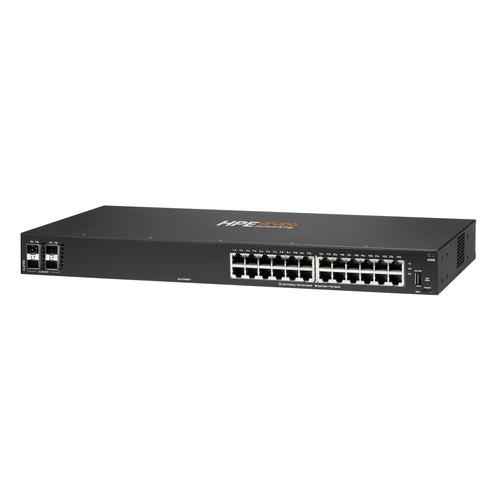 HPE Aruba Networking CX 6100 24G 4SFP+ Switch Managed L3 Gigabit Ethernet (10/100/1000) Power over Ethernet (PoE) 1U Zwart - Image 2