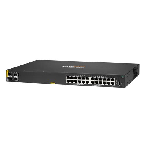 HPE Aruba Networking CX 6100 24G Class4 PoE 4SFP+ 370W Switch Managed L3 Gigabit Ethernet (10/100/1000) Power over Ethernet (PoE) 1U Zwart - Image 2