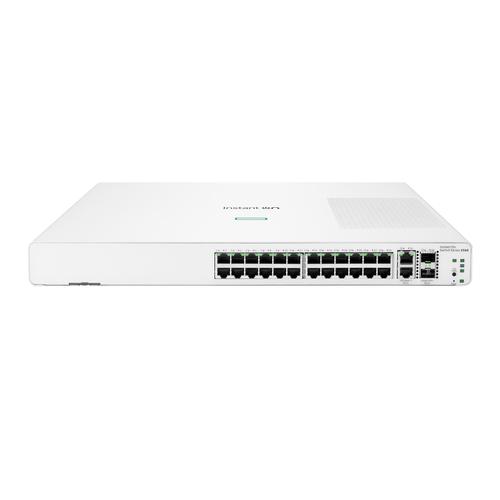 HPE Aruba Networking Networking Instant On Switch 24p Gigabit 2p 10GBT 2p SFP+ 1960 Managed L2+ Gigabit Ethernet (10/100/1000) 1U Wit - Image 1