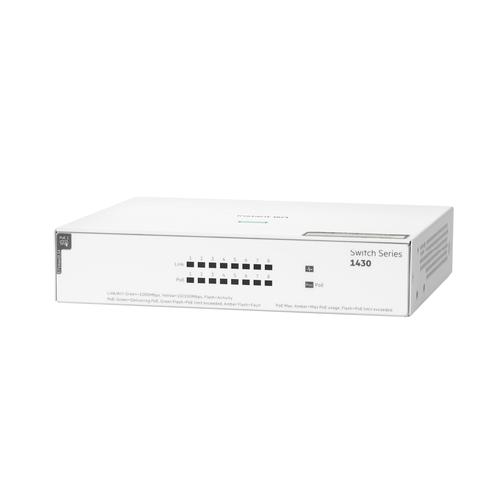 HPE Aruba Networking Networking Instant On Switch 8p Gigabit CL4 PoE 64W 1430 Unmanaged L2 Gigabit Ethernet (10/100/1000) Power over Ethernet (PoE) Wit - Image 2