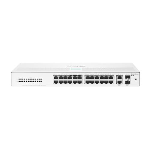 HPE Aruba Networking Networking Instant On Switch 26p Gigabit 2p SFP 1430 Unmanaged L2 Gigabit Ethernet (10/100/1000) 1U Wit - Image 1